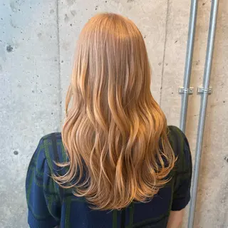 ロング カラー 柔め透明感血色カラー 暖色/レイヤー/ゆいのヘアスタイル