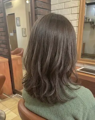 ミディアム カラー flencia 丸 和博|カットのヘアスタイル