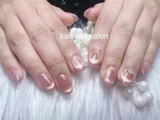 ネイル kao nail マグネット/長さだしのネイルデザイン