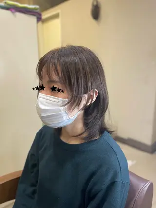 ミディアム カラー/フリーランス 鈴木 亜紀子のヘアスタイル