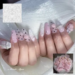 ミディアム RIN NAILS ᥫ᭡Migusaのネイルデザイン