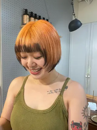 ショート カラー 🤩噂のMr.髪ポジ ティブ®️yu🤩のヘアスタイル