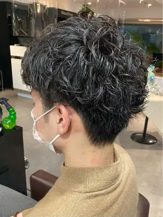 パーマ メンズ ⭕️メンズパーマ⭕️ 山口 裕太郎のヘアスタイル