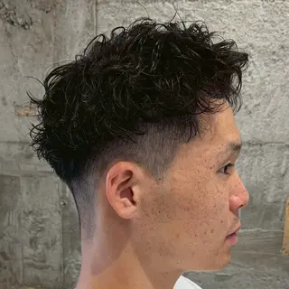 パーマ メンズ 【束感セット】 あおいのヘアスタイル