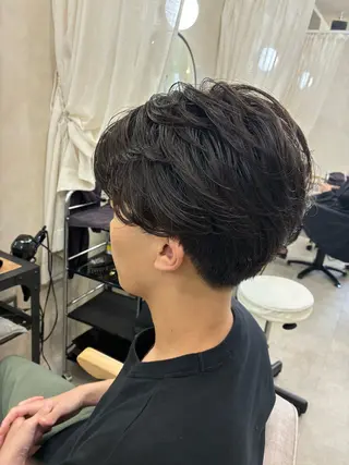 パーマ メンズ 武田 虎士のヘアスタイル