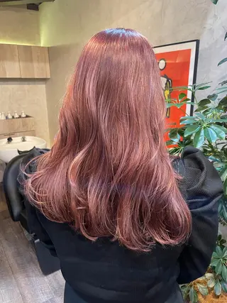 ロング カラー 顔周りカット 【オノザワリョウ】のヘアスタイル