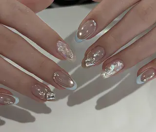 ネイル By moonネイル 🌷ワンホン/韓国風のネイルデザイン