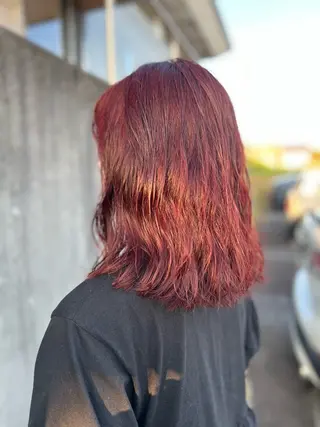 ミディアム カラー パーマ NAKAGAWA YUICHIのヘアスタイル