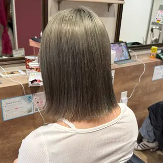 ミディアム カラー 柔らかいbeige ¦韓国¦🩰マユ🩰のヘアスタイル