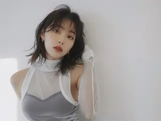 ミディアム Laffin. 喜永のヘアスタイル