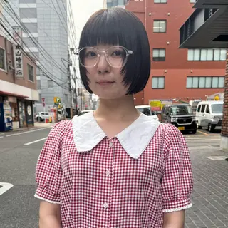 ショート カラー しずく/Lilu/ 博多美容室のヘアスタイル