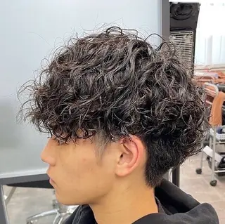 ショート パーマ メンズ men'ssalon Loui(ルイ)烏丸のヘアスタイル