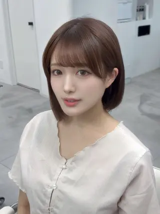 ショート ゆうさ ❥ ボブ 美髪矯正.⋆𝜗𝜚のヘアスタイル