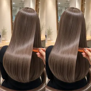 ロング カラー 【髪質改善特化】 艶髪/透明感カラーのヘアスタイル