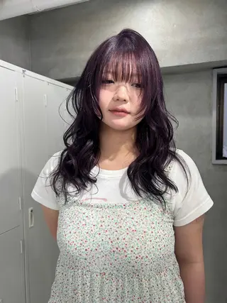 カラー ️💜akari💜 ハイトーン/レイヤーのヘアスタイル
