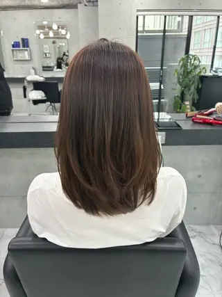 ミディアム カラー ヘアアレンジ Endearing 🌟銀座のヘアスタイル