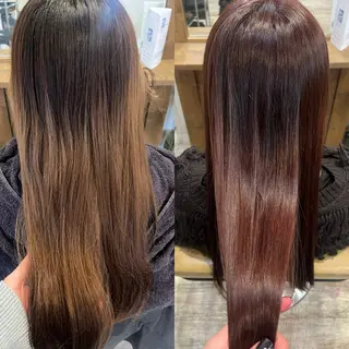 ロング カラー 河辺 静海のヘアスタイル