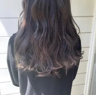 セミロング カラー パーマ ヘアアレンジ メンズ キッズ ネイル マツエク・マツパ インナーカラー/ KANAのヘアスタイル