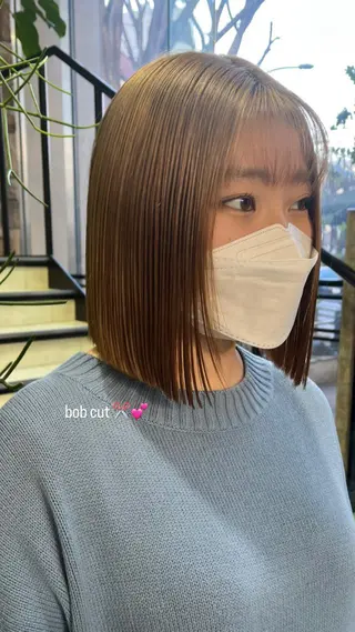 ショート カラー 海外girl🤎 透明感ベージュmaoのヘアスタイル