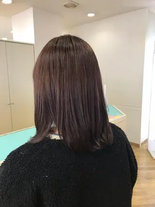 ミディアム カラー もりたみかこ 美容師お休み中のヘアスタイル