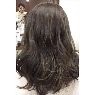 ロング カラー パーソナルカラー診断 できます 木曽 主博のヘアスタイル