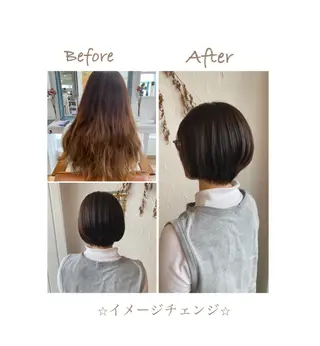 ショート カラー パーマ ネイル 豊橋美容院 ソンリエのヘアスタイル