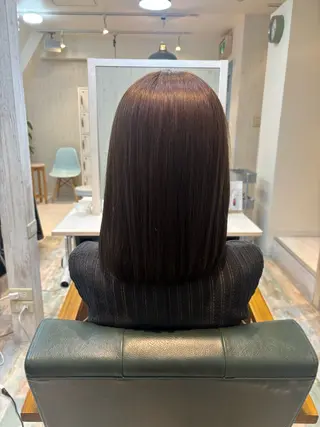 セミロング 坂井まりん HALE ハレ銀座のヘアスタイル