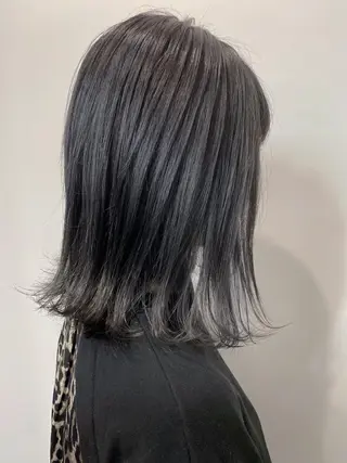 ミディアム カラー ヘアアレンジ 【艶髪×韓国風】 毛流れ職人 RYOのヘアスタイル