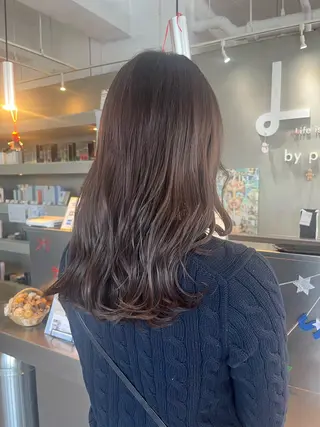 セミロング 水戸/ブリーチカラー 中山りくのヘアスタイル