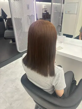 ロング 🎀暖色カラー🎀 韓国ヘア まなかのヘアスタイル