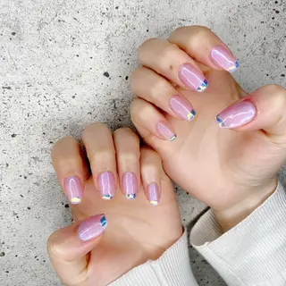 ミディアム カラー パーマ ヘアアレンジ メンズ キッズ ネイル マツエク・マツパ Salon Ｋのネイルデザイン