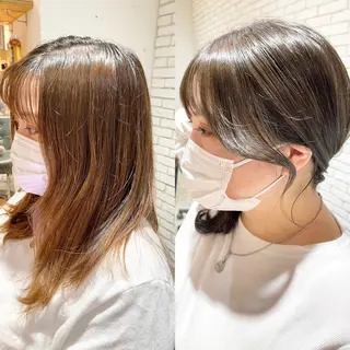 セミロング レイヤーカット 小山 悠のヘアスタイル