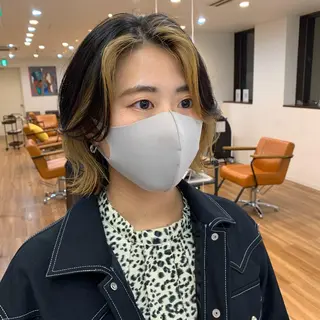 ミディアム カラー 【韓国風くびれヘア】 joule小木曽輝のヘアスタイル