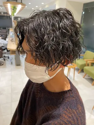 パーマ メンズ メンズパーマ特化🏅 中村 凌のヘアスタイル