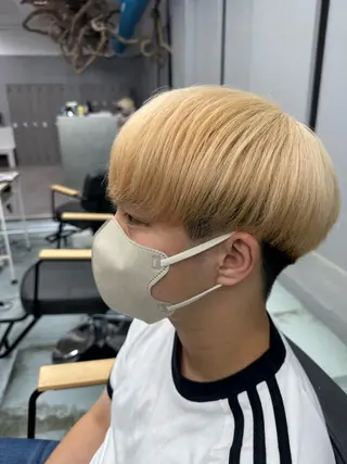 カラー パーマ メンズ 松戸レイヤーカット 塚原悠斗のヘアスタイル