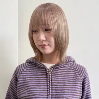 ショート カラー ブリーチ×似合わせハ イトーン🍎ののかのヘアスタイル