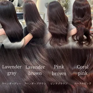 ロング カラー Rio🎀ブリーチ なし透明感♡顔周り♡のヘアスタイル