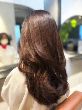 ロング カラー ヘアアレンジ 縮毛矯正特化 指名No.1shunのヘアスタイル