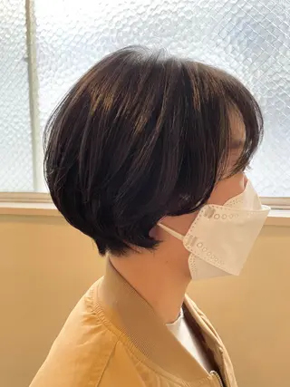 ショート 西宮ハイトーンカラー ひらり💜のヘアスタイル