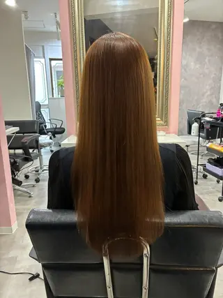 ロング 【ブリーチ縮毛矯正】 TAKUMIのヘアスタイル