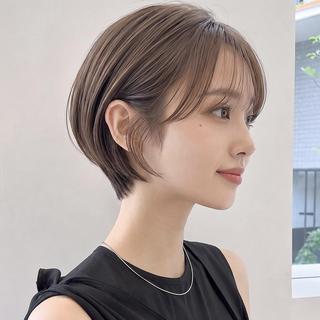 ショート カラー SOURCE堺東🫧 ヘアケア/艶カラーのヘアスタイル