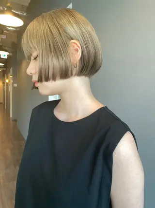 ショート カラー 似合わせカラーパーマ 🌿kitin米川のヘアスタイル