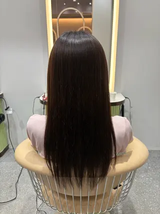 セミロング 🩵韓国レイヤー│ ハッシュ│愛華🪽のヘアスタイル