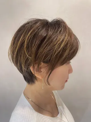 ショート カラー パーマ ショートカット/レイ ヤーヘア🍀坂本大樹のヘアスタイル