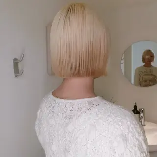 カラー かがやしづ ⭐️ベージュのヘアスタイル