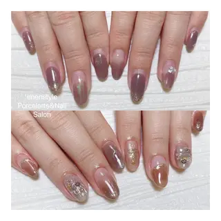 ミディアム ネイル 🐾enen style 🐾のネイルデザイン
