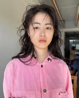 ミディアム カラー パーマ honen hairのヘアスタイル