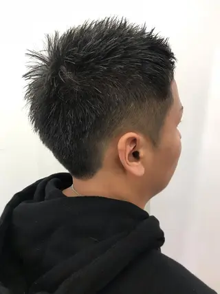 ショート メンズ メンズ縮毛矯正 細谷碧海のヘアスタイル