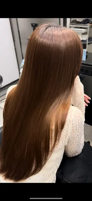 セミロング 永本 ミツルのヘアスタイル