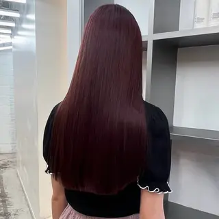 ミディアム カラー 🍒暖色✖️レイヤー ／Haruna🍒のヘアスタイル